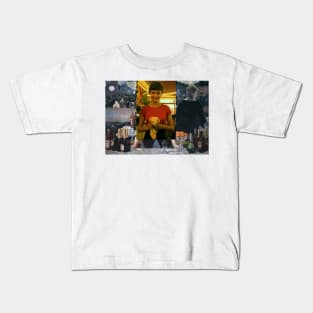 A Bar at the Folies-Bergère by Edouard Manet and Amelie Poulain Kids T-Shirt